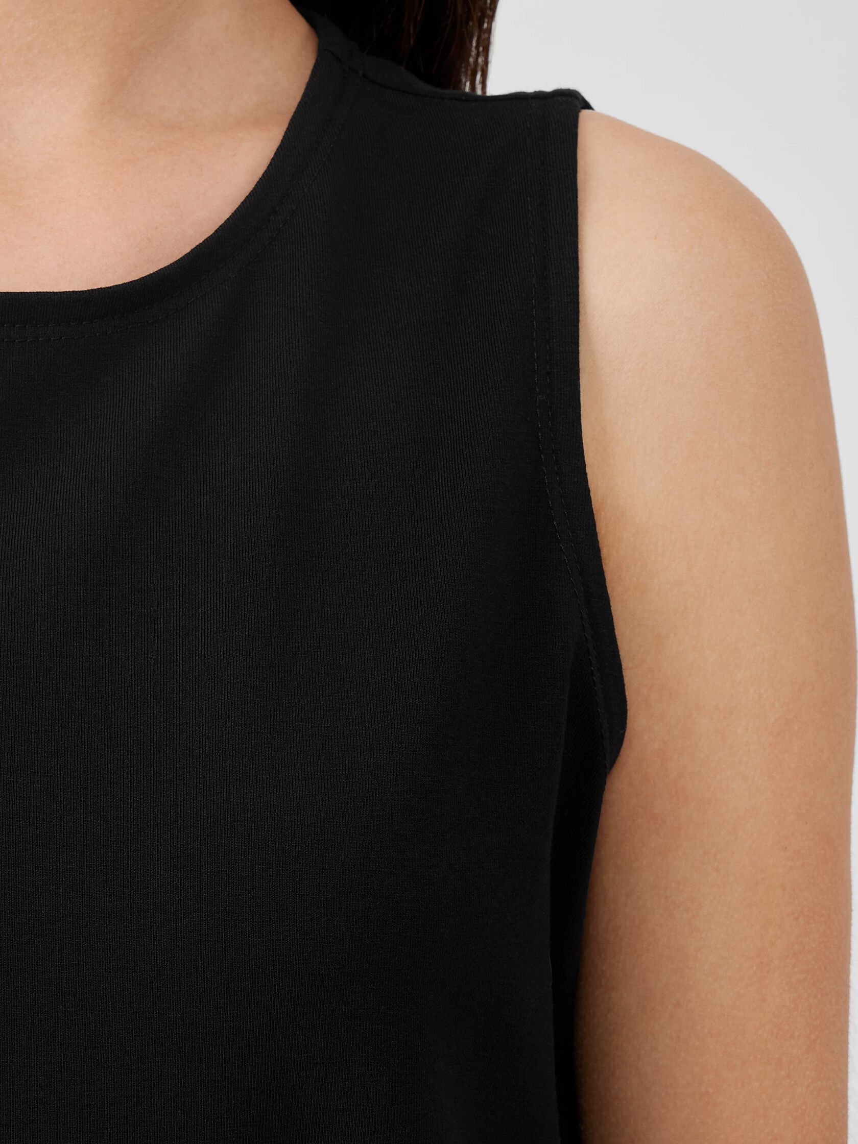 Pima Cotton Stretch Jersey Tank Dress