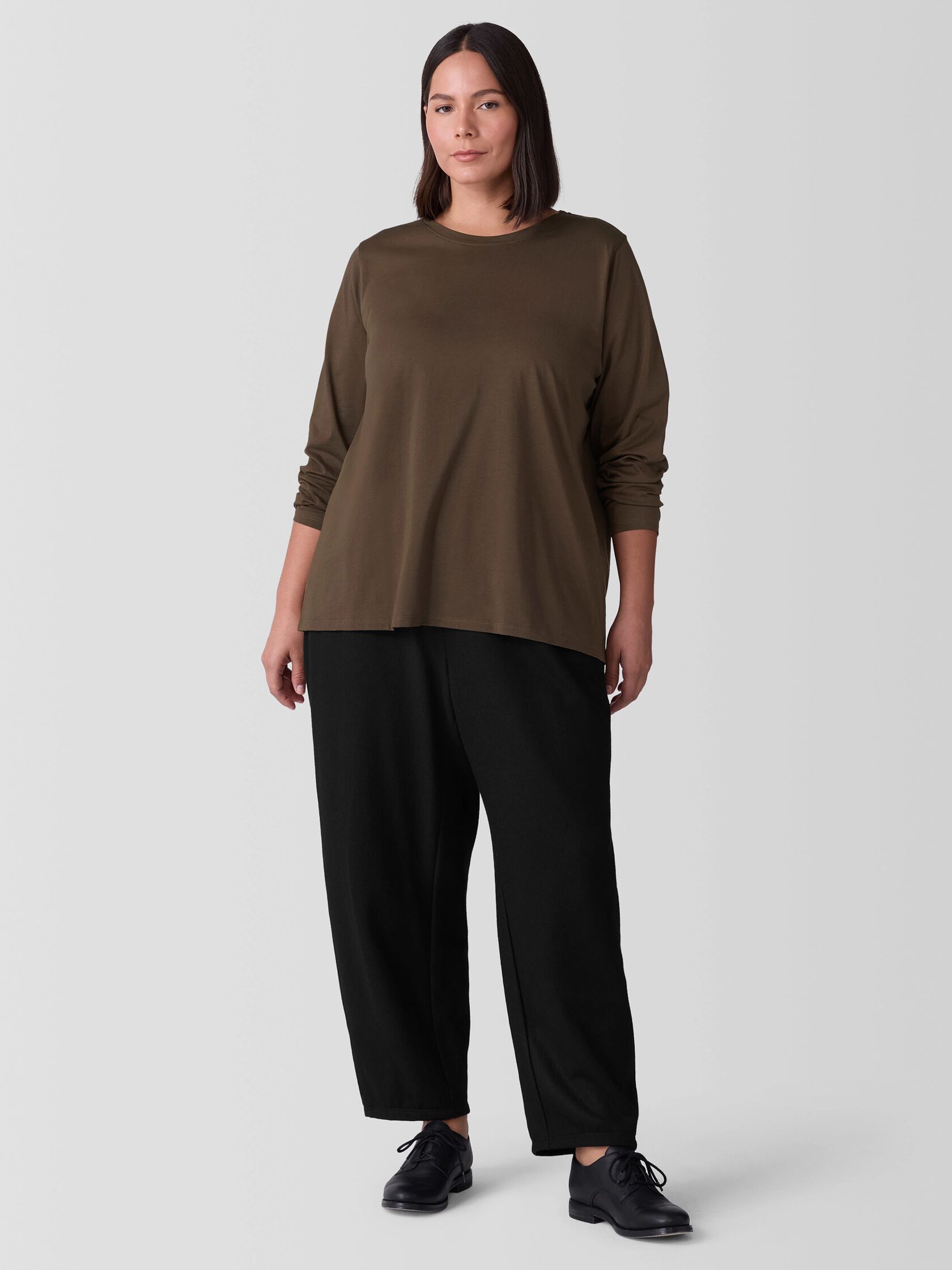 Organic Pima Cotton Jersey Long-Sleeve Tee