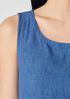 Washed Organic Linen Délavé Lantern Dress