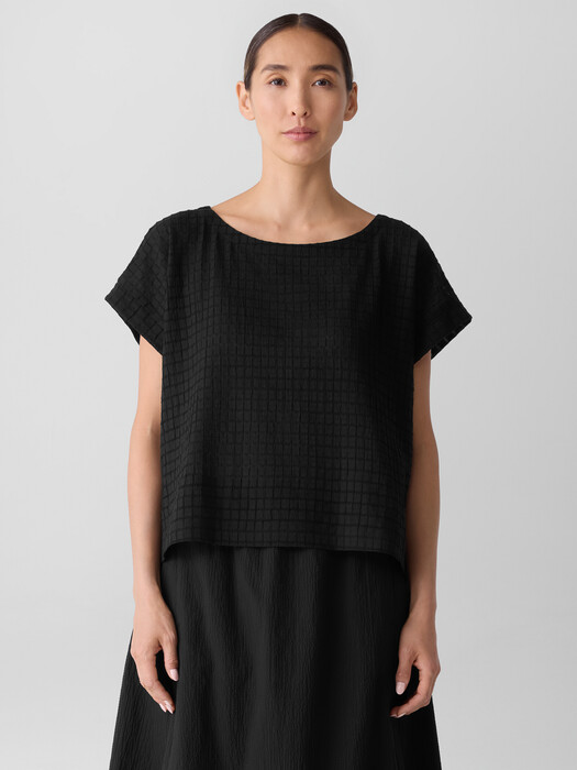 Organic Cotton Voile Box Square Top