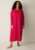 Organic Cotton Interlock Bateau Neck Sleep Dress