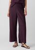 Woven Plissé Wide-Leg Pant