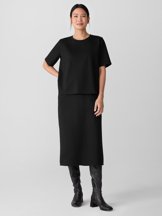 Washable Flex Ponte Straight Skirt
