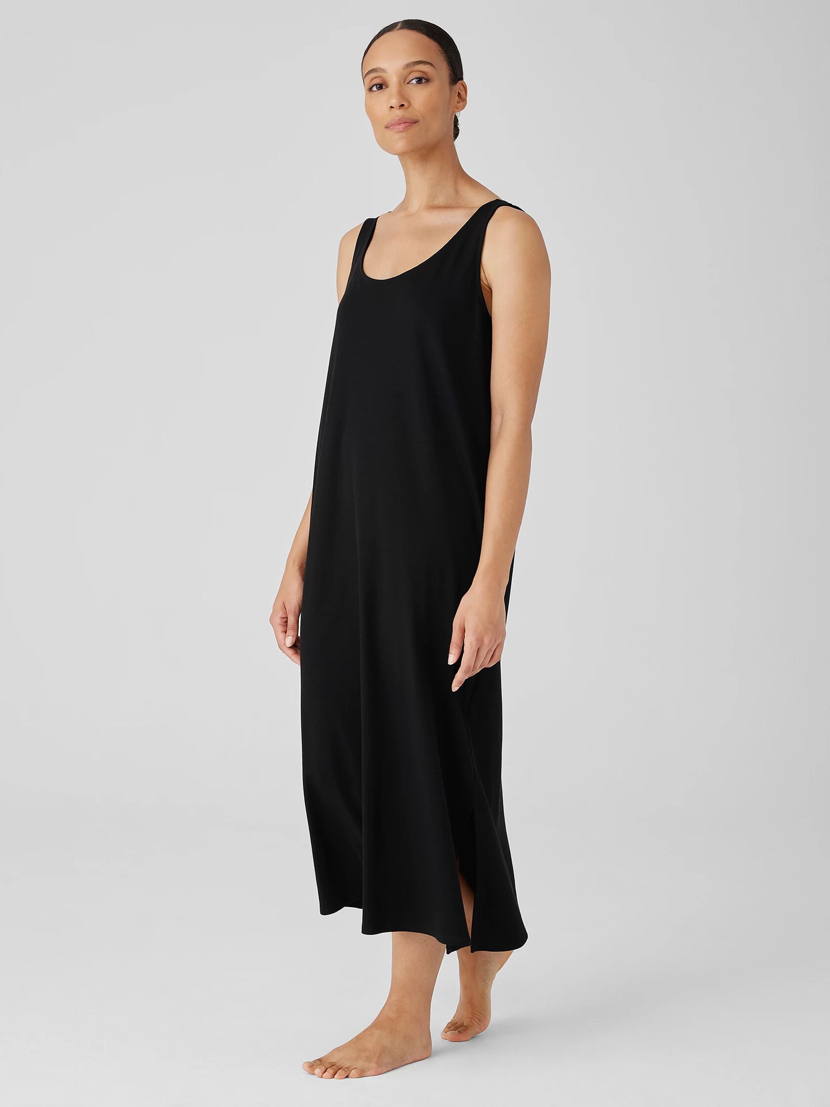 Organic Cotton Interlock Tank Sleep Dress