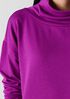 Cozy Brushed Terry Hug Funnel Neck Top