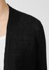 Organic Linen Cotton Tuck Cropped Cardigan