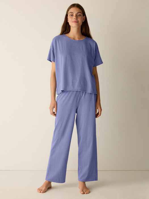 Mini Stripe Organic Cotton Jersey Sleep Set