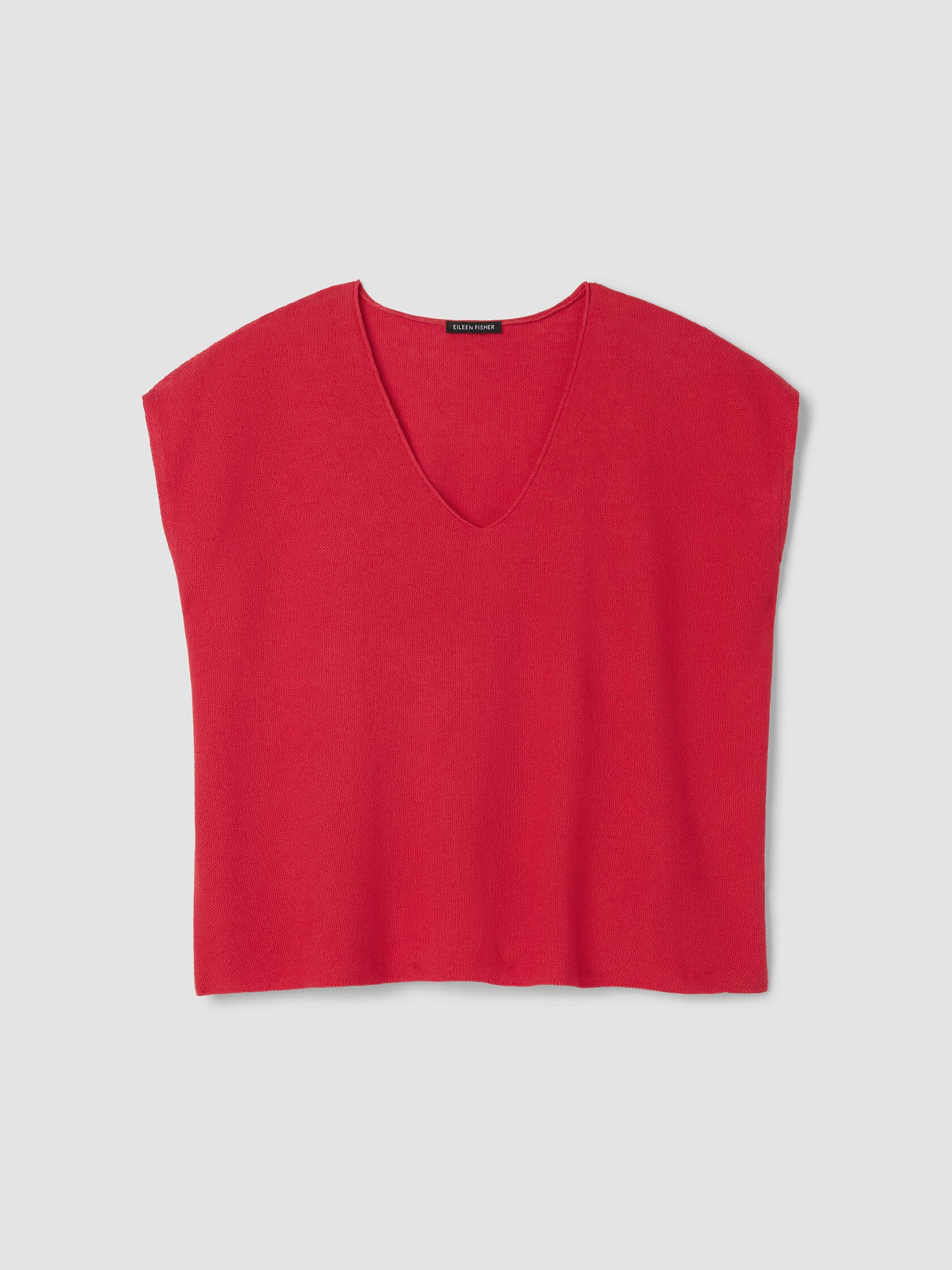 Organic Linen Cotton V-Neck Top