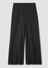 Mélange Boiled Wool Jersey Wide-Leg Pant in Regenerative Wool