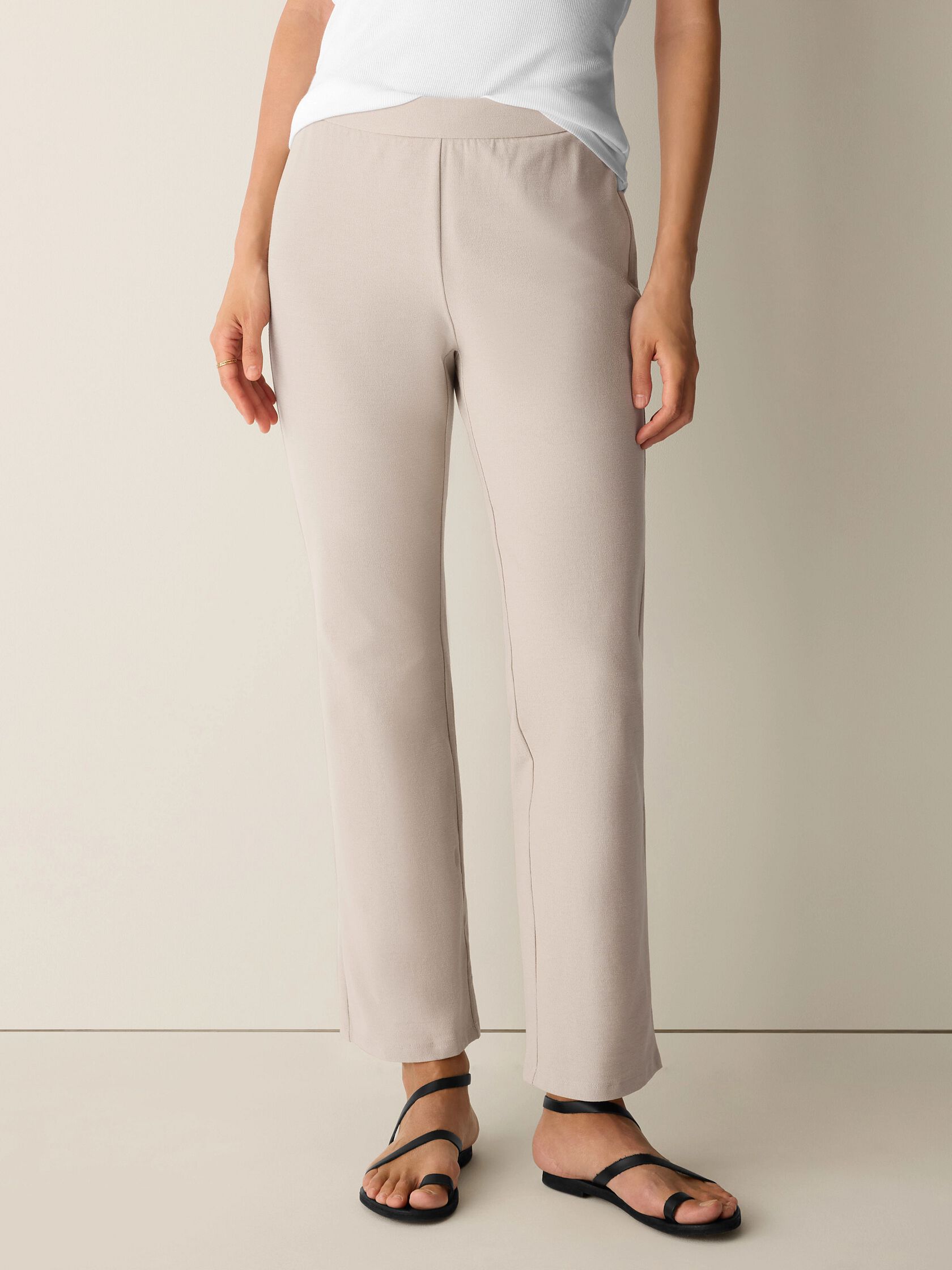 Washable Stretch Crepe Kick Pant