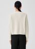 Organic Cotton Chenille Crew Neck Cardigan