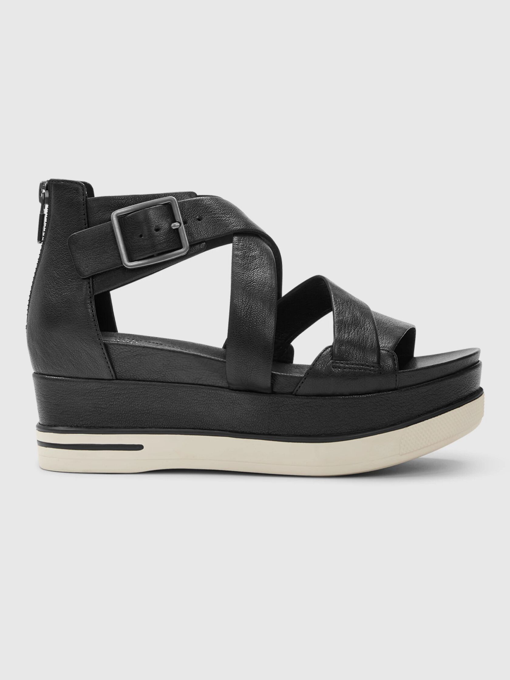 Boost Washed Leather Platform Sandal