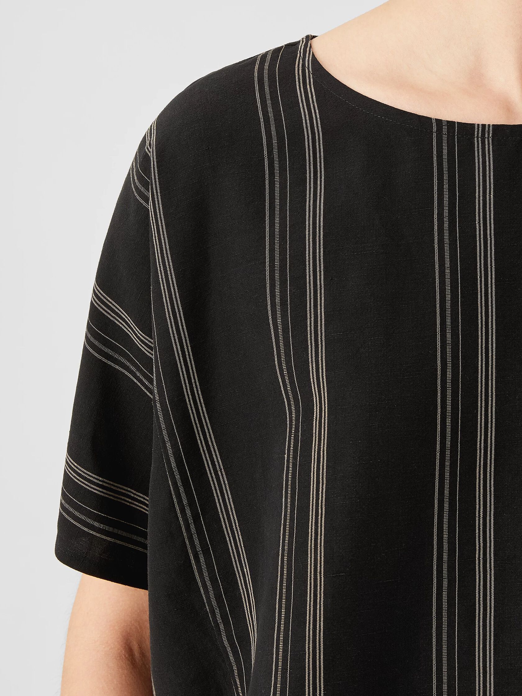 Organic Linen Blend Striped Top