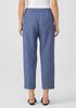 Washed Organic Linen Delave Lantern Pant