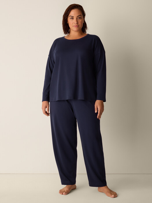 Organic Cotton Interlock Lantern Sleep Pant