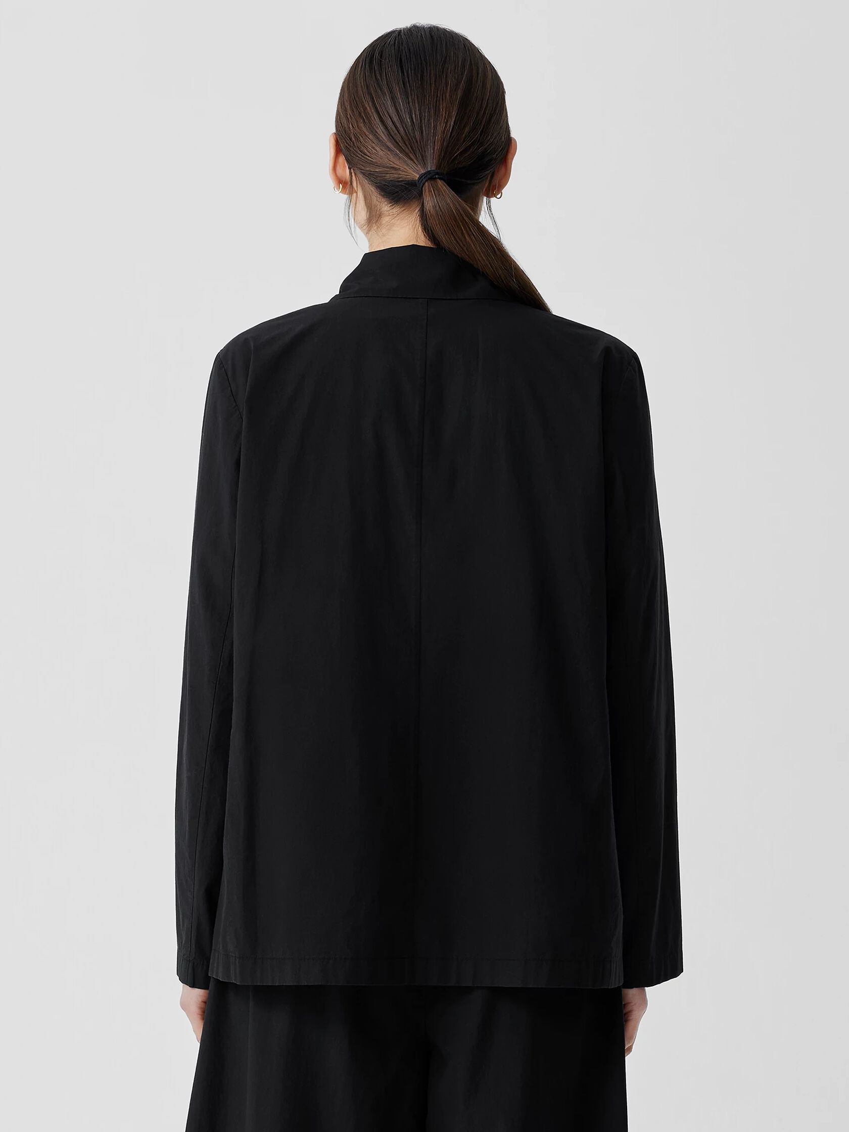 Washed Organic Cotton Poplin Blazer