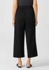 Cotton Ponte Wide-Leg Pant