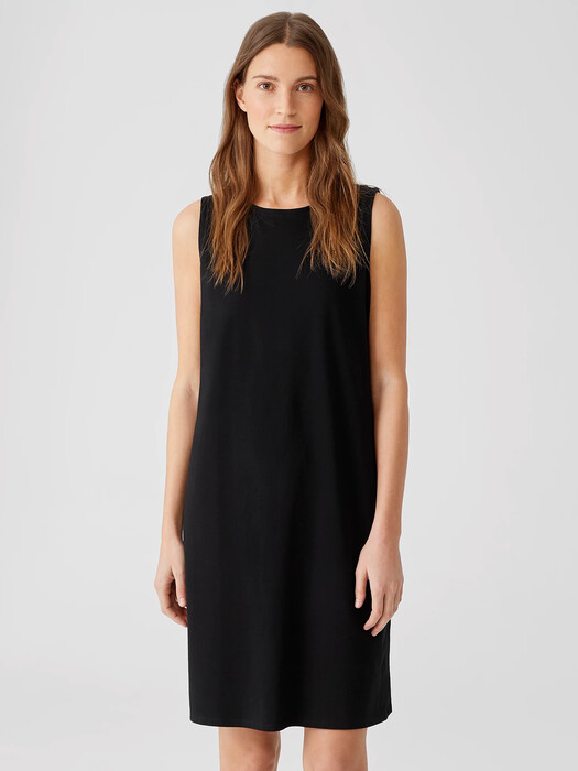 Traceable Organic Cotton Jersey Tank Dress | EILEEN FISHER Traceable Organic Cotton Jersey Tank Dress | EILEEN FISHER