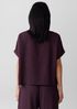 Woven Plissé Dolman Sleeve Top