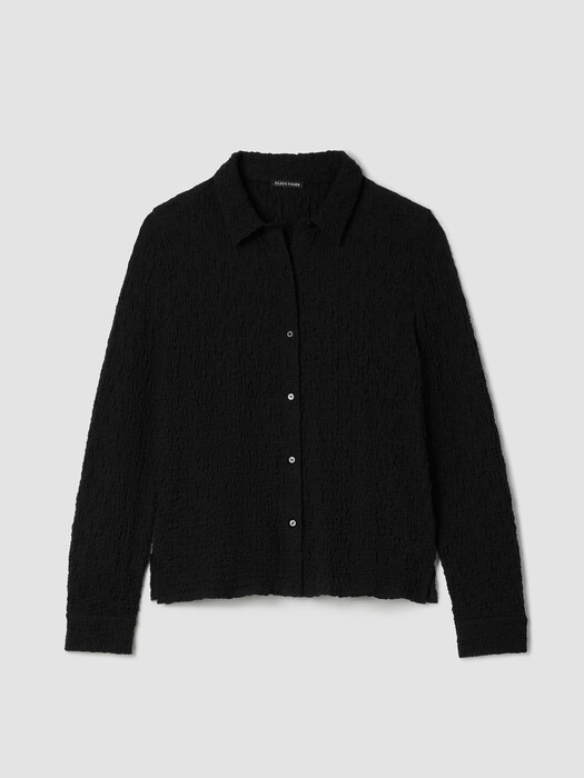 Bubble Jacquard Classic Collar Shirt