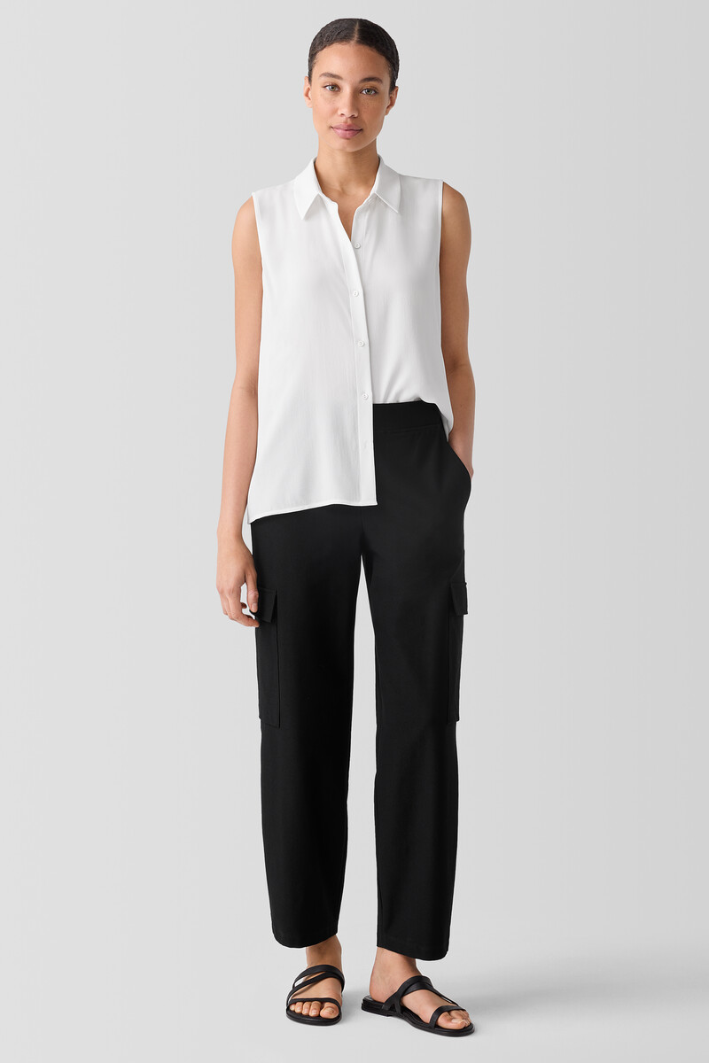 Washable Stretch Crepe Cargo Pant Washable Stretch Crepe Cargo Pant