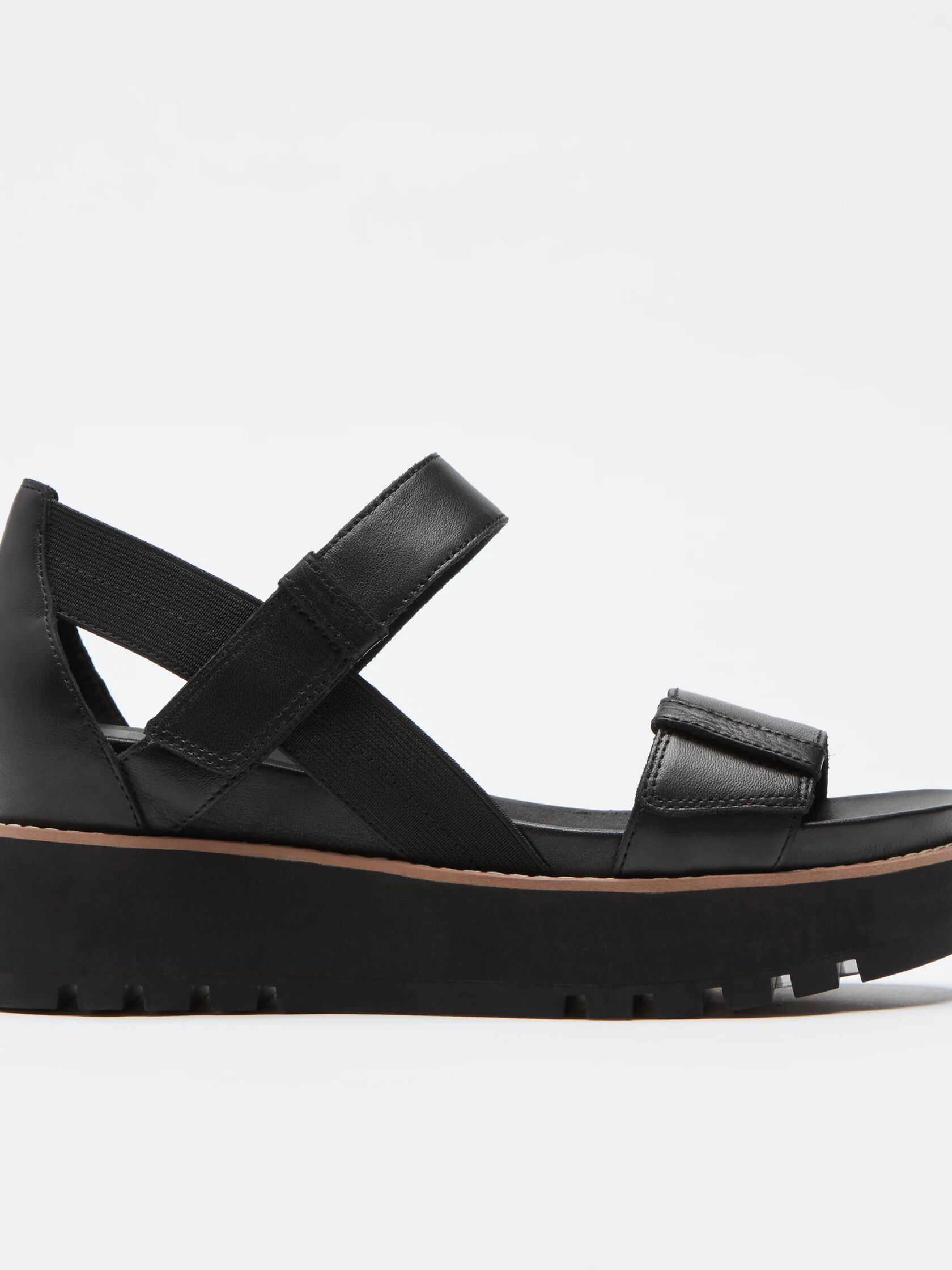 Luck Smooth Leather Wedge Sandal