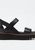 Luck Smooth Leather Wedge Sandal