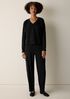 Lightweight Ponte V-Neck Top