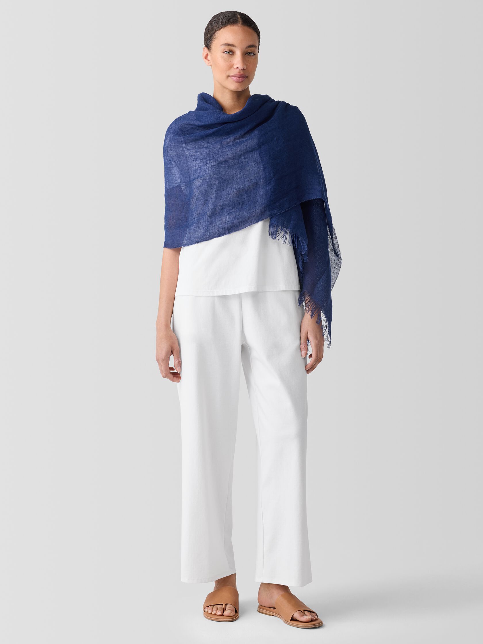 Airy Linen Scarf