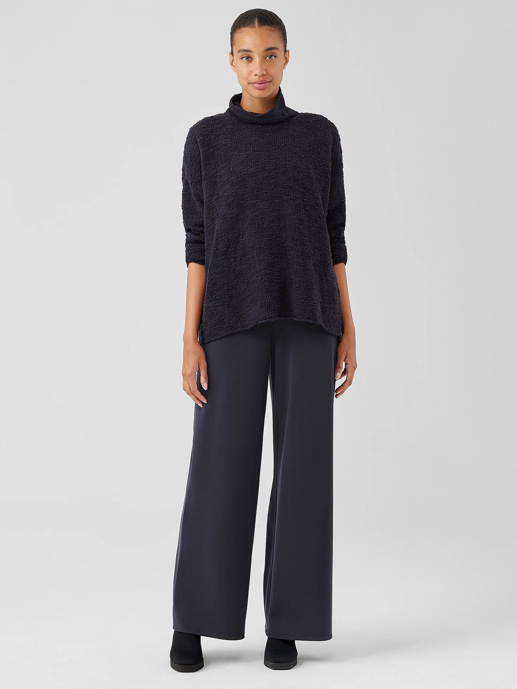 Wool Slub Turtleneck