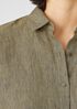 Washed Organic Linen Delave Classic Collar Shirt