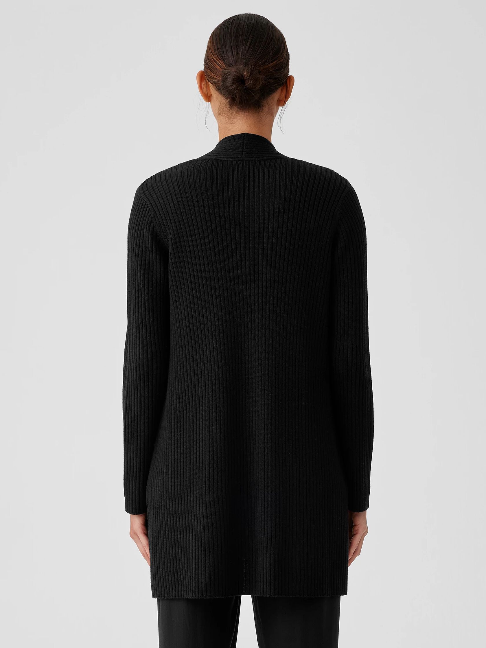 Merino High Collar Cardigan in Regenerative Wool