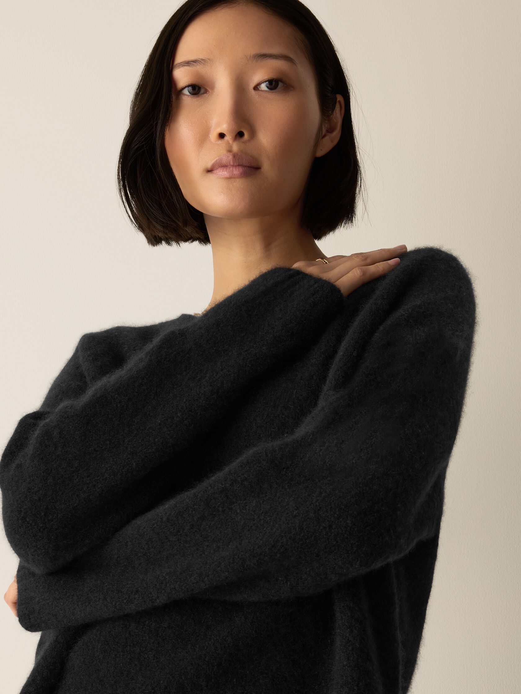 Cashmere Silk Bliss Crew Neck Top