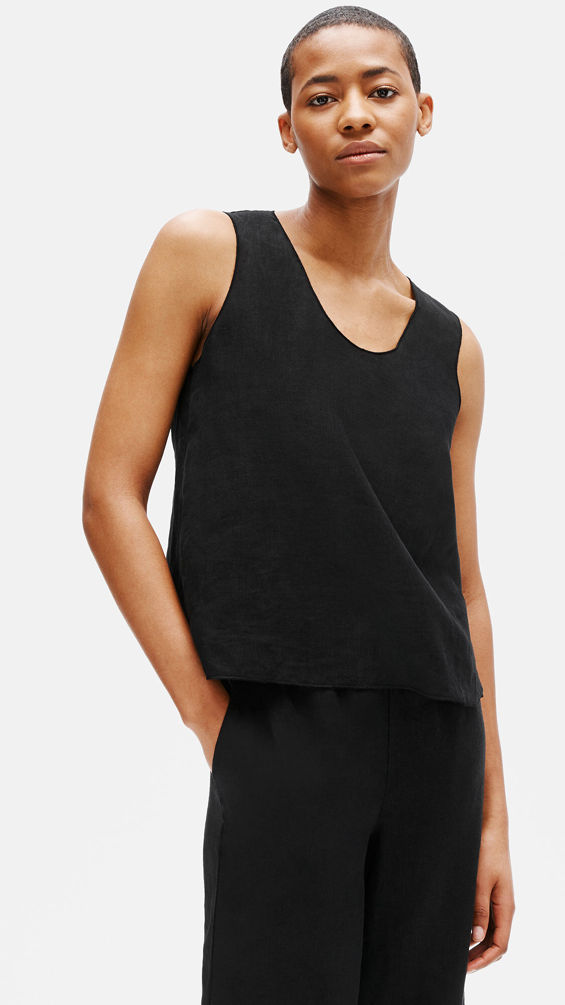 Eileen fisher linen shell clearance