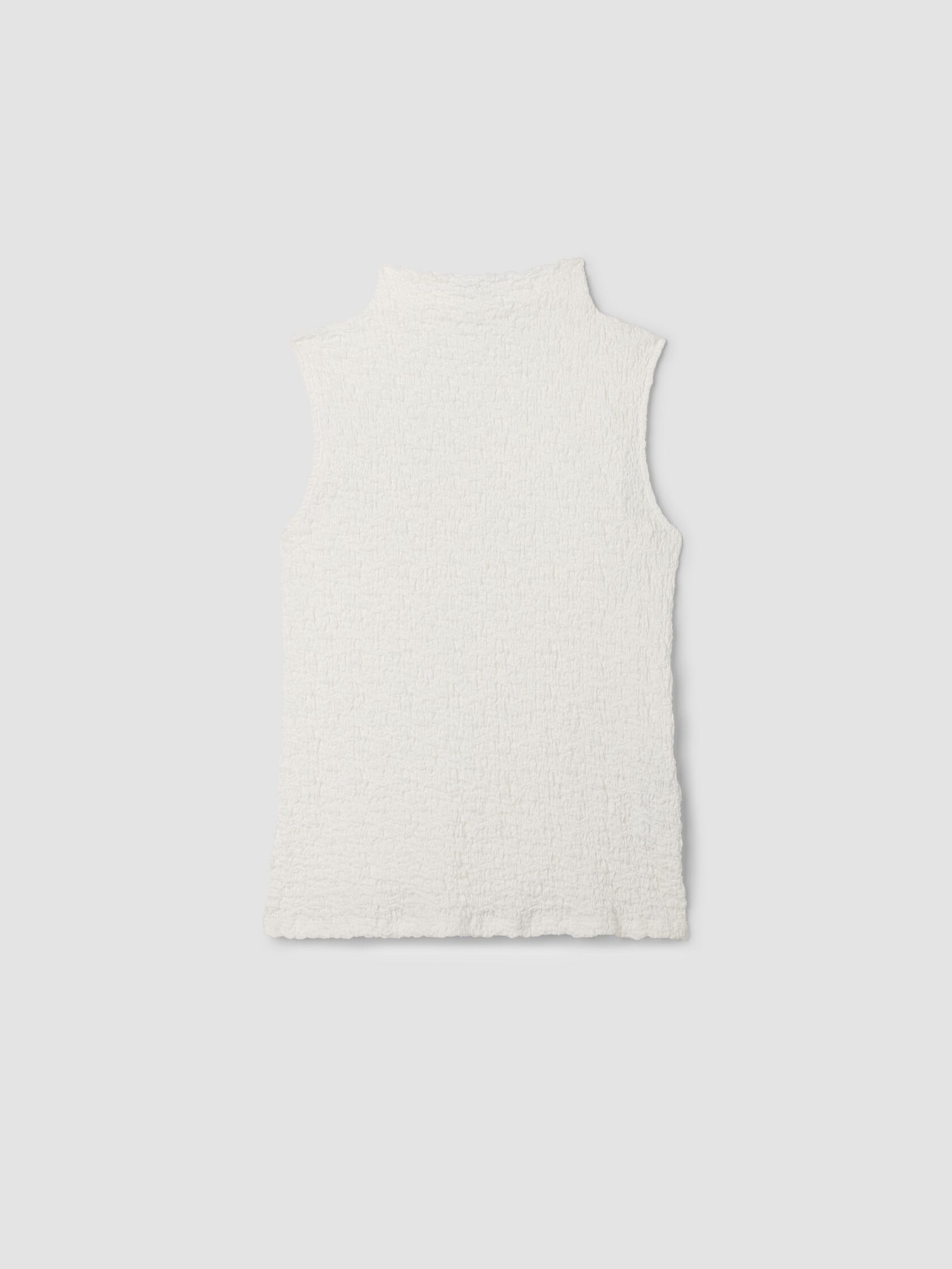 Bubble Jacquard Funnel Neck Top