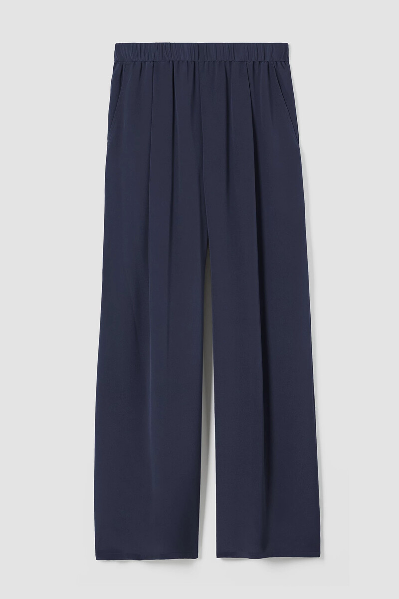 Silk Double Crepe Wide-Leg Pant Silk Double Crepe Wide-Leg Pant