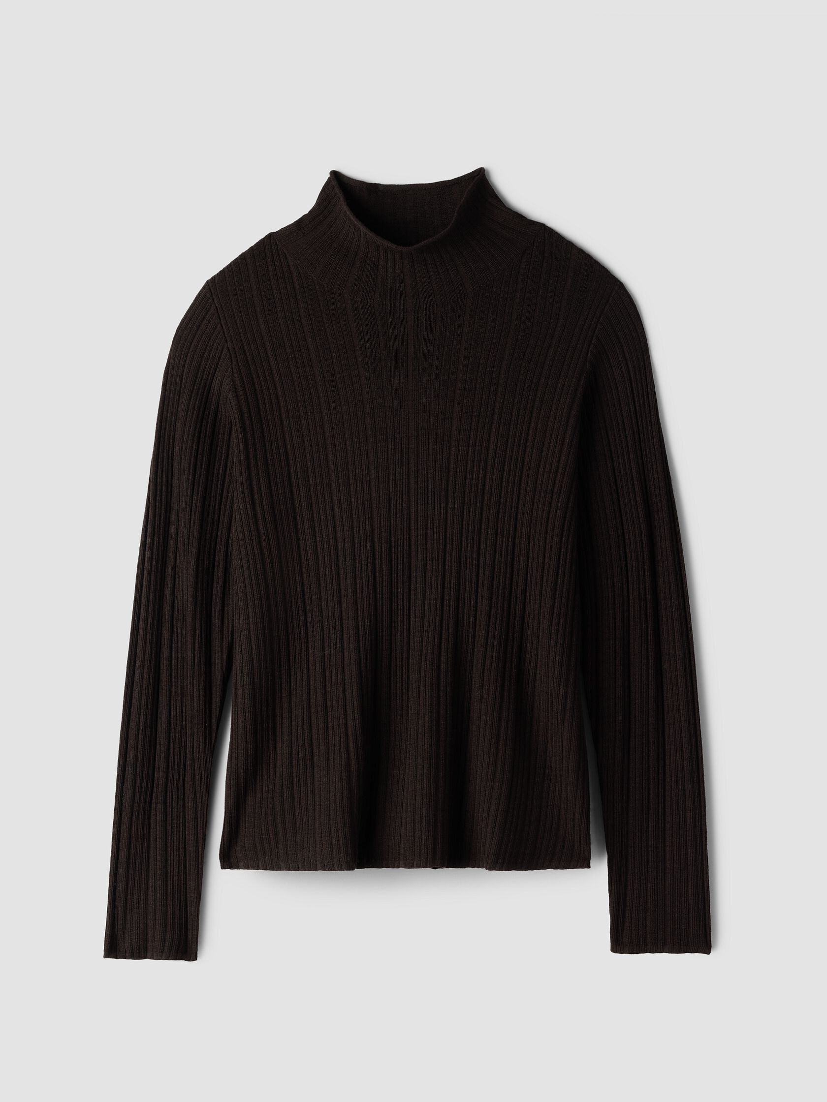 Superfine Merino Turtleneck Top in Regenerative Wool