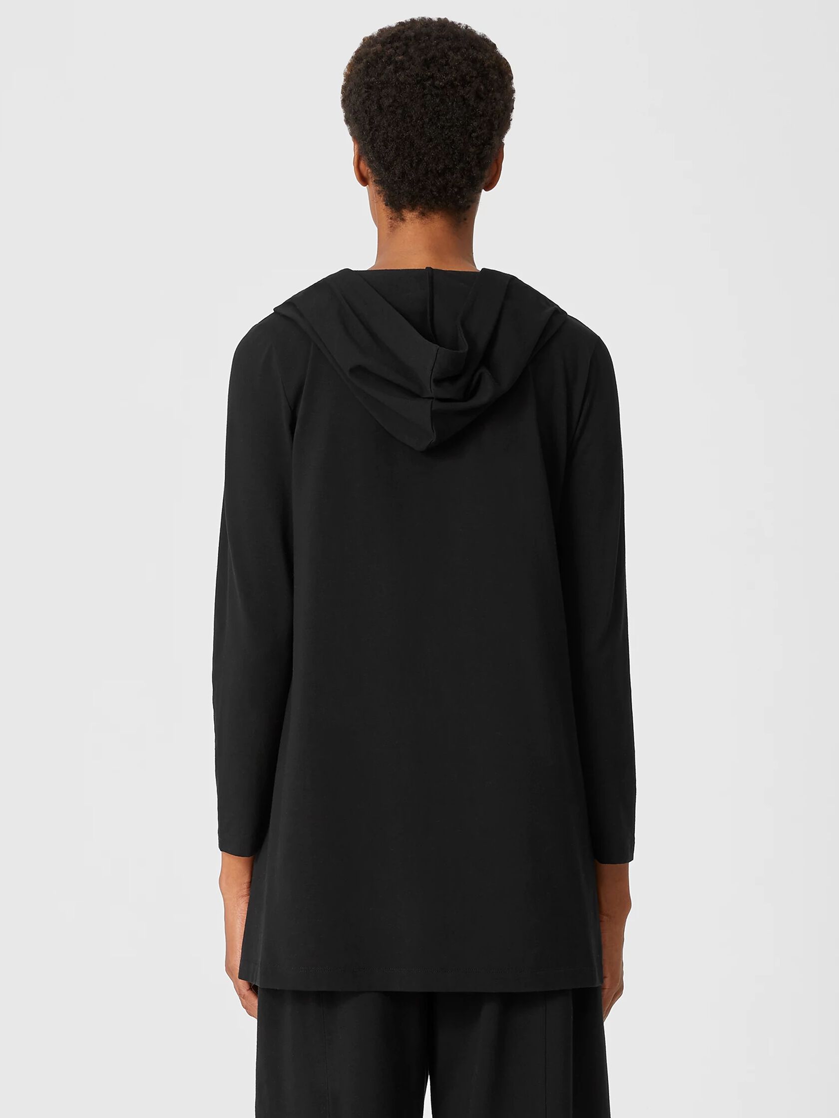 Traceable Organic Cotton Jersey Hooded Jacket