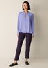 Washable Stretch Crepe Slim Pant