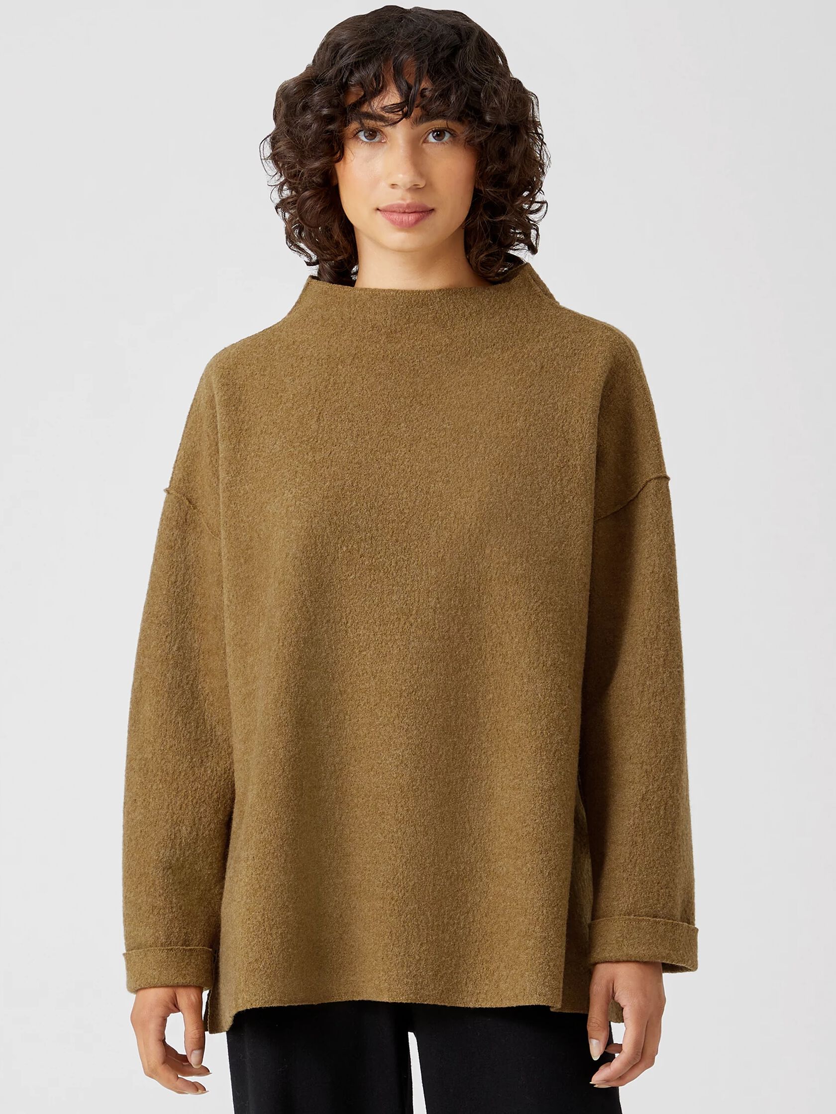 Lightweight Boiled Wool Top in Responsible Wool