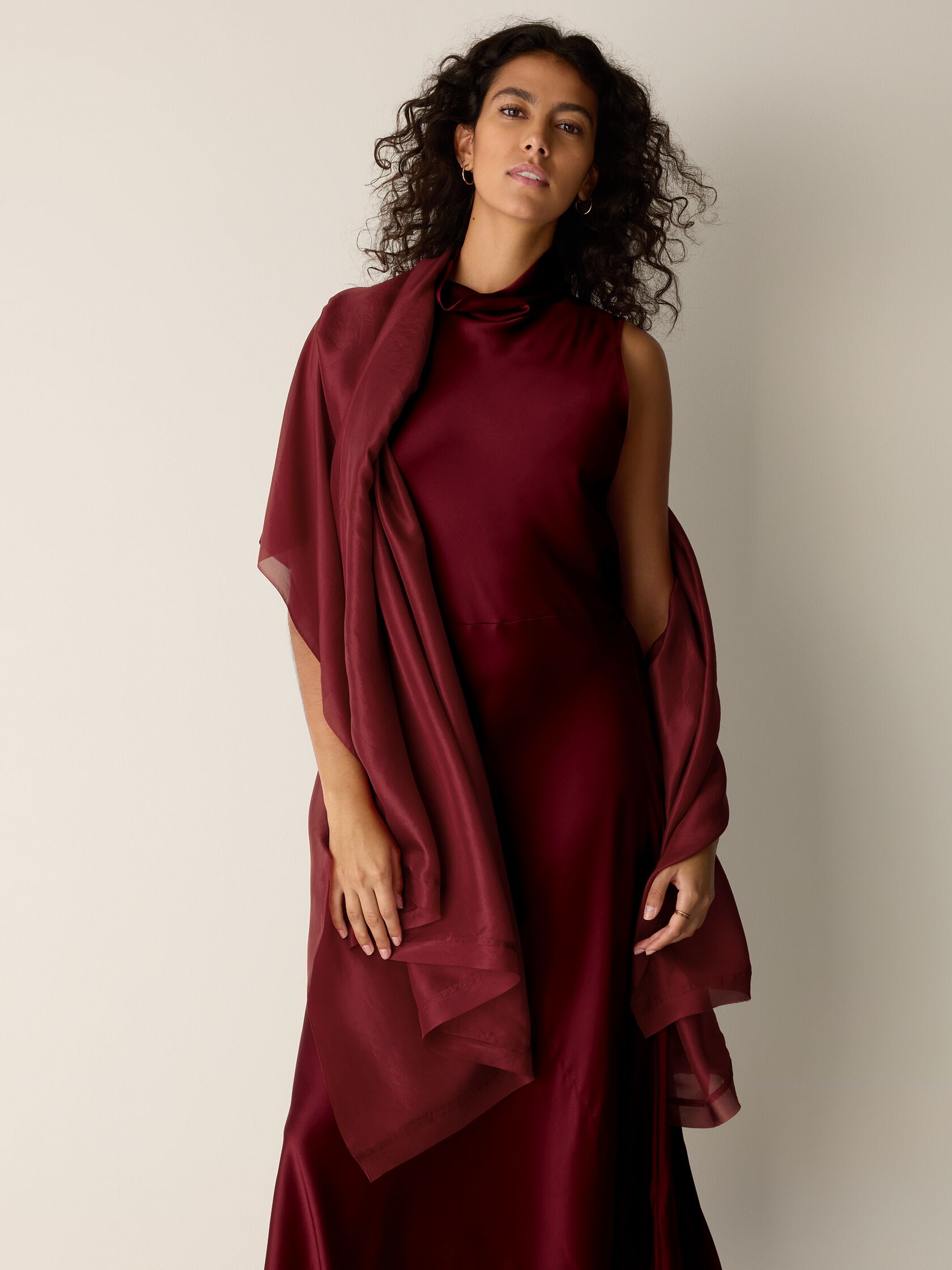 Washed Organic Silk Parachute Scarf