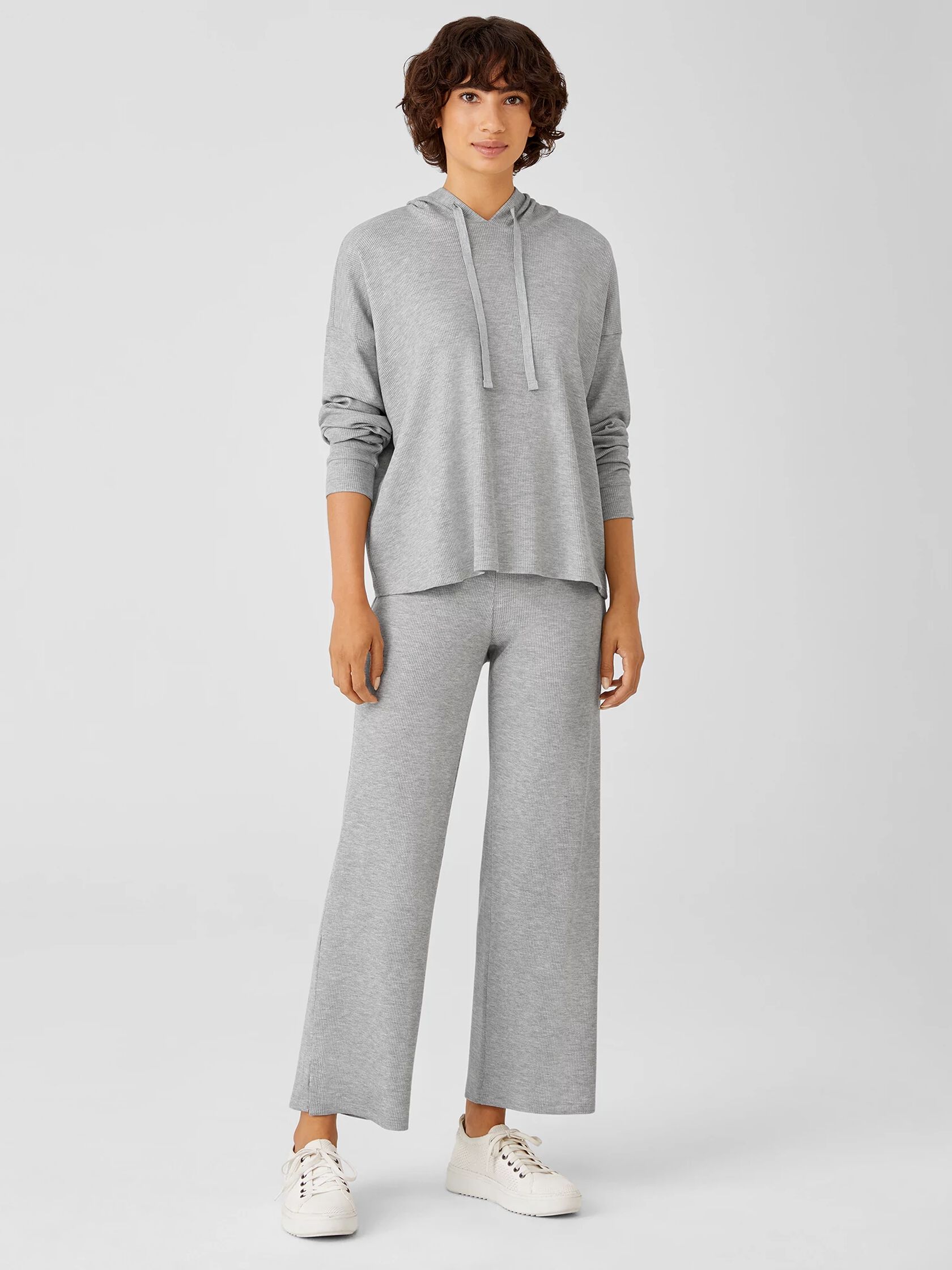 Cozy Waffle Knit Straight Pant