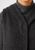 Boucle Wool Knit Hooded Vest