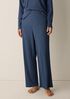 Organic Cotton Rib Straight Sleep Pant