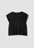 Textured Stretch Rib Round Neck Top