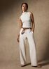 Garment-Dyed Utility Cotton Wide-Leg Pant