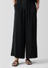 Silk Georgette Crepe Wide-Leg Pant