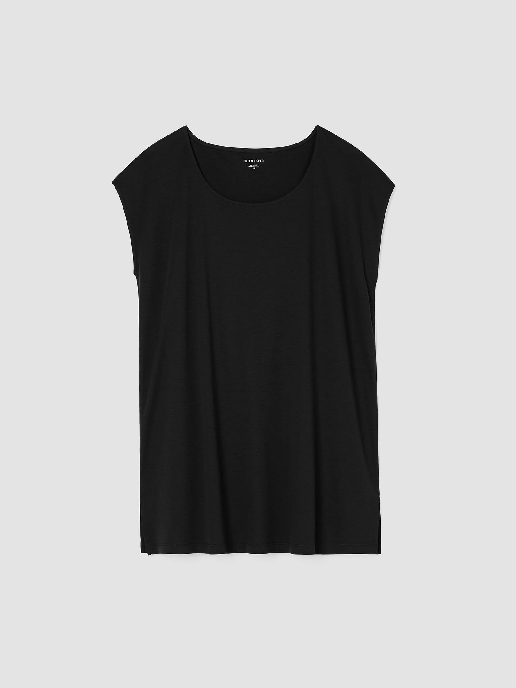 Organic Cotton Interlock Scoop Neck Sleep Tee