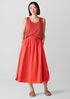 Washed Organic Cotton Poplin A-Line Skirt