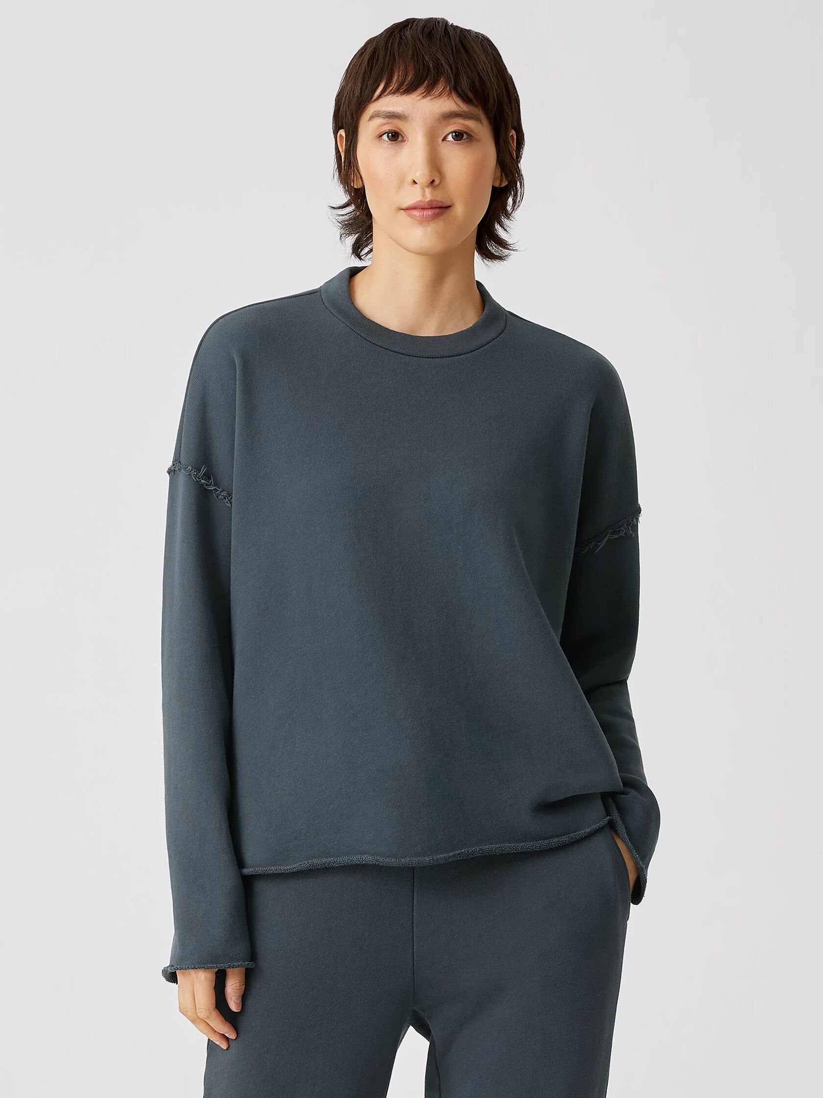Organic Cotton French Terry Box-Top